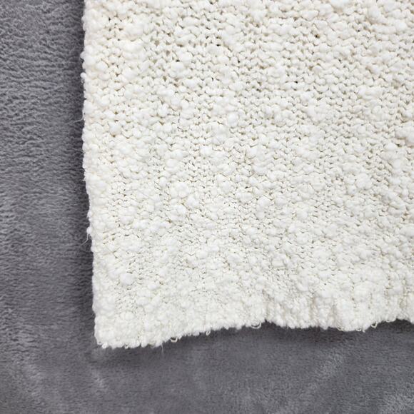 Vtg 90s Allison Smith Sweater Women’s 18W White Pink Nubby Knit Cottagecore Mom - Picture 6 of 12